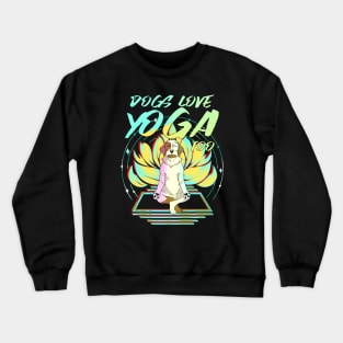 Zen Meditating Yoga Dog Crewneck Sweatshirt